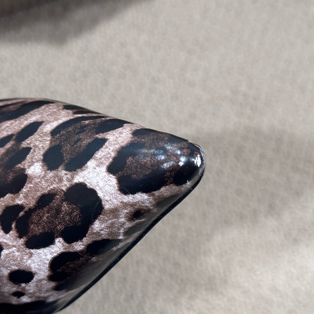 Leopard Print Heels With Removable Bow Clips - image 3